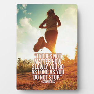 DO NOT STOP. Running Marathon Workout Motivational Plaque