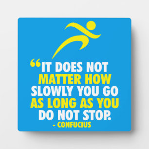 DO NOT STOP. Running Marathon Workout Motivational Plaque