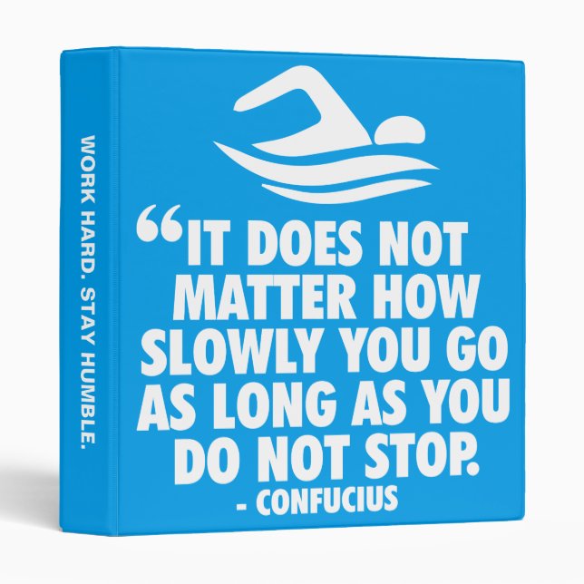 DO NOT STOP - Swimming Motivational Binder (Front/Spine)