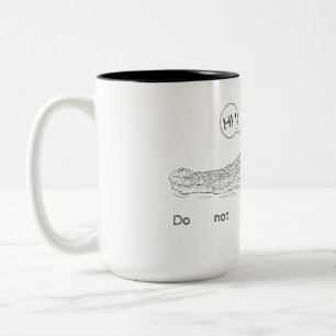 Do not talk to strangers Two-Tone coffee mug