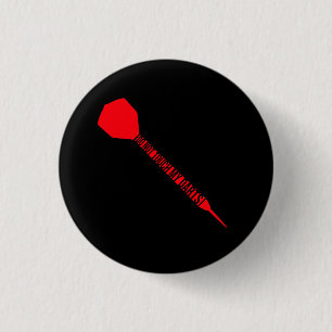 Do Not Touch My Darts Warning Dart Player Humor 1 Inch Round Button
