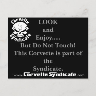 Do Not touch postcard