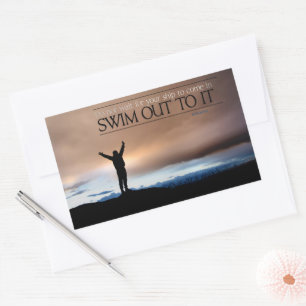 "Do not wait for your ship" Inspirational Quote Sticker