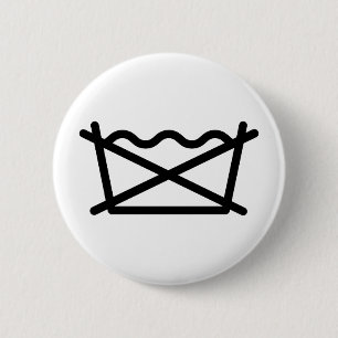 DO NOT WASH! 2 INCH ROUND BUTTON