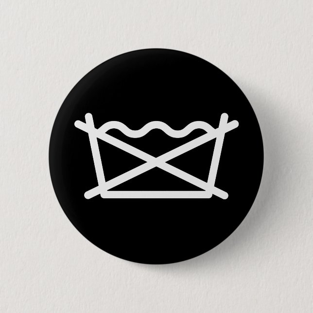 DO NOT WASH! 2 INCH ROUND BUTTON (Front)