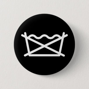 DO NOT WASH! 2 INCH ROUND BUTTON
