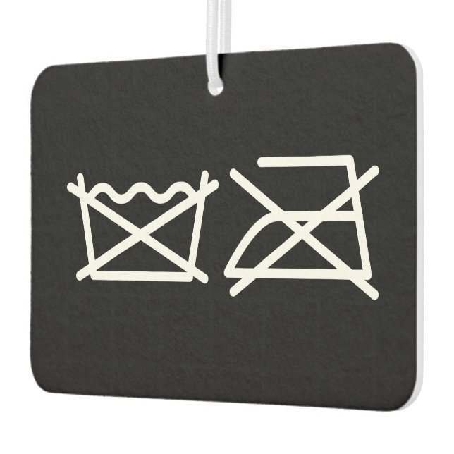 DO NOT WASH! DO NOT IRON! AIR FRESHENER (Left)