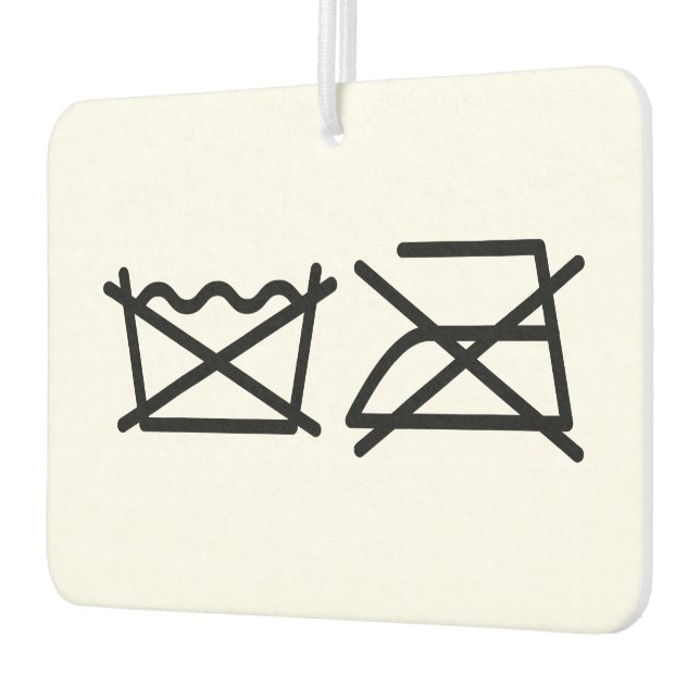 DO NOT WASH! DO NOT IRON! AIR FRESHENER (Left)