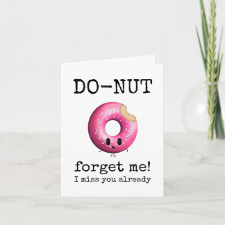Do-Nut Forget Me, Miss You Already, For Her, Pink Card