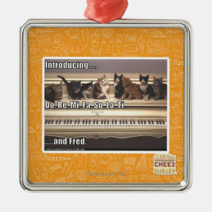 Do, Re, Mi, Fa, So, La, Ti, Fred Metal Ornament
