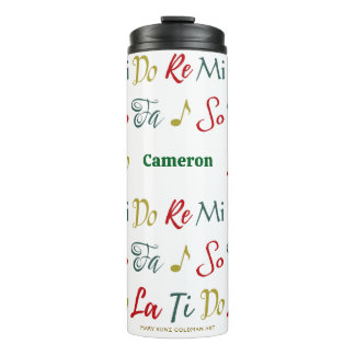 Do Re Mi Nostalgic Personalized Musical Theatre Thermal Tumbler