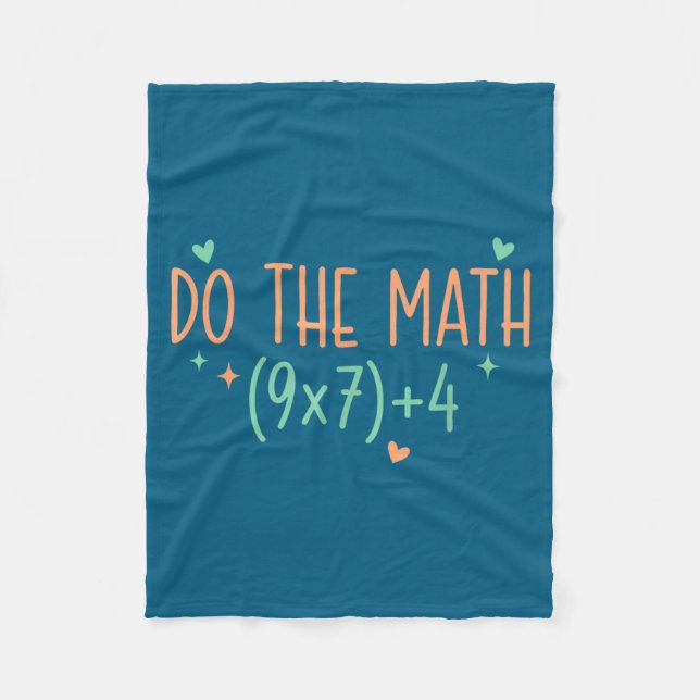 Do Shirt Math 67 Meme Six Seven Fleece Blanket (Front)