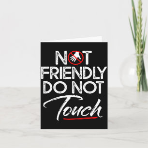 Do Shirt Retro Not Friendly Not Touch Card