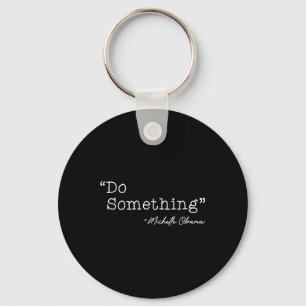 Do Soing Michelle Obama - Uni-adults, Black, Small Keychain