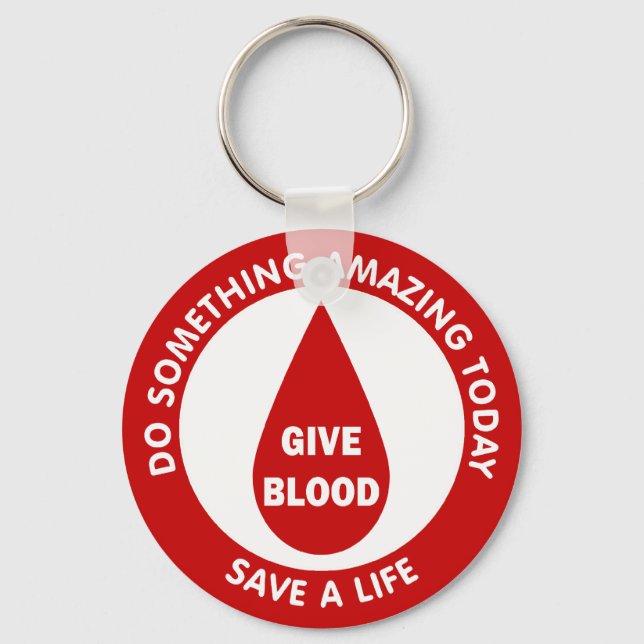Do Something Amazing Today Save A Life Keychain (Front)
