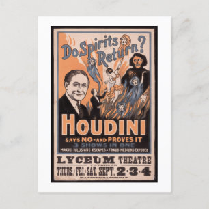 Do spirits return? Houdini says no Postcard