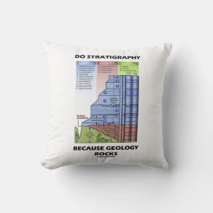 Do Stratigraphy Because Geology Rocks Grand Canyon Throw Pillow