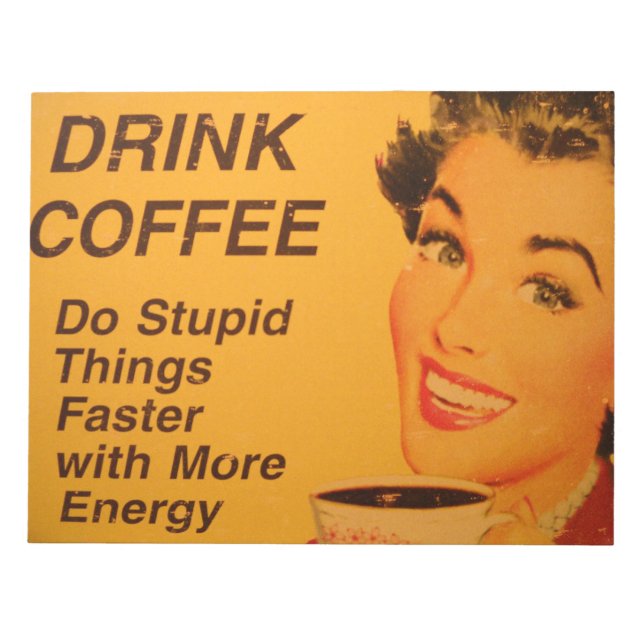 Do Stupid Things Faster Notepad (Front)