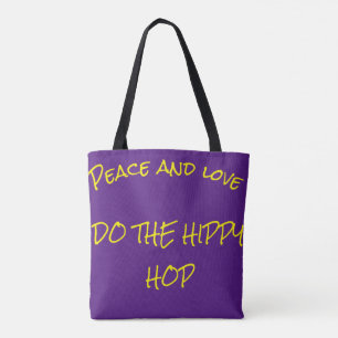 Do the Hippy Hop purple and lemon fun design Tote Bag