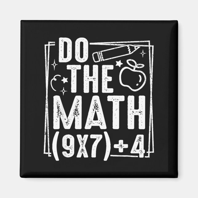 Do The Math 67 Meme 6 7 Funny Six Seven Women  Magnet (Front)