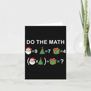 Do The Math 67 Meme Christmas Funny Math Teacher  Card