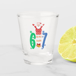 Do The Math 67 Meme Christmas Shot Glass