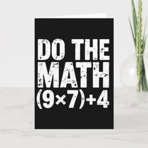 Do The Math 67 Meme Funny Six Seven Teacher  Card