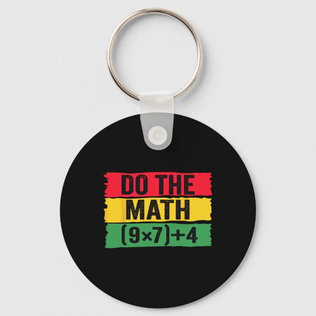 Do The Math 67 Meme Funny Six Seven Teacher Joke B Keychain (Front)
