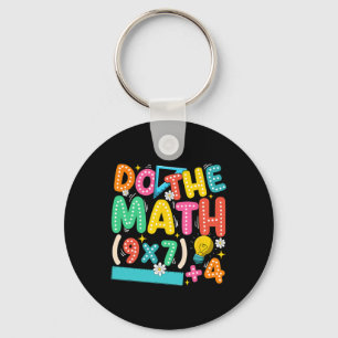 Do The Math 67 Meme Funny Six Seven Teacher Keychain