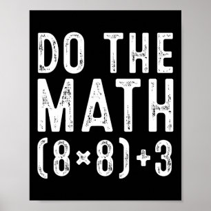 Do The Math 67 Meme Funny Six Seven Teacher Women  Poster