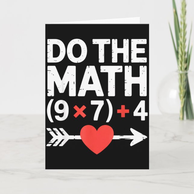 Do The Math 67 Valentine’s Day Six Seven Hearts 6- Card (Front)