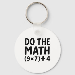 Do The Math Equation Thanksgiving Teacher 67 Six S Keychain