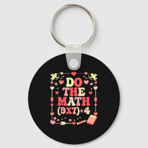 Do The Math Equation Valentine's Day Math Teacher  Keychain