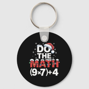 Do The Math Meme 6 7 Funny Christmas Holiday Humor Keychain
