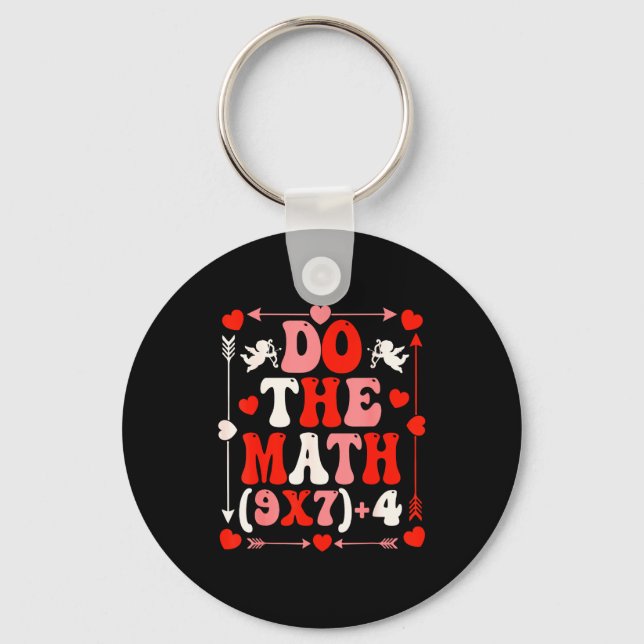 Do The Math Teacher 67 Meme Six Seven Valentine's  Keychain (Front)
