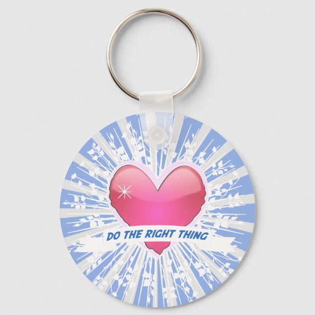 Do the Right Thing Keychain (Front)