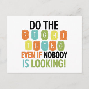 Do The Right Thing Postcard