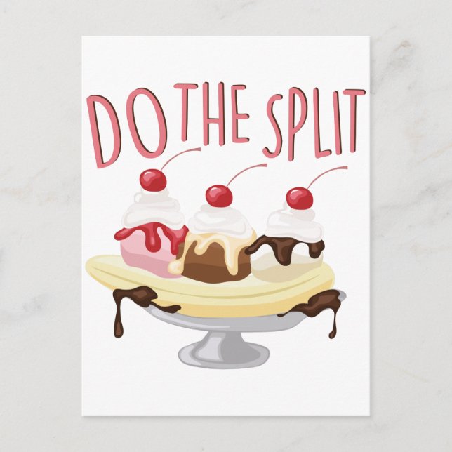 Do The Split Postcard (Front)