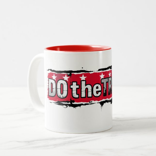 Do the Trump Two-Tone Coffee Mug (Front Left)