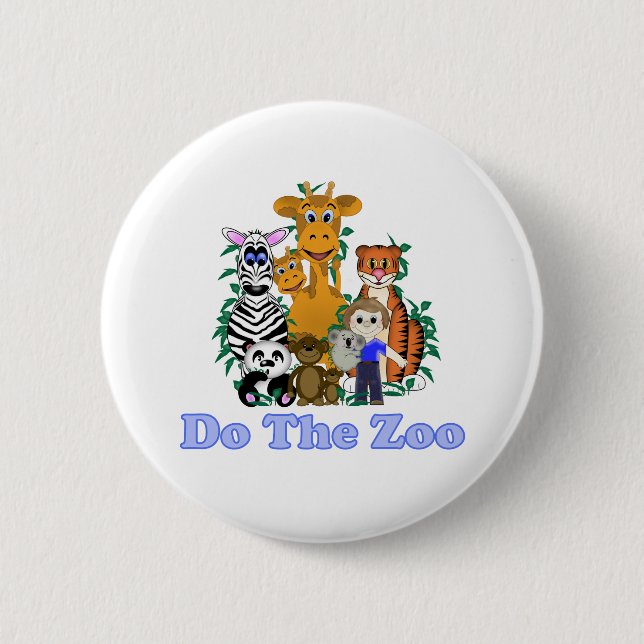 Do The Zoo 2 Inch Round Button (Front)