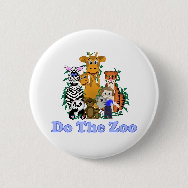 Do The Zoo 2 Inch Round Button (Front)