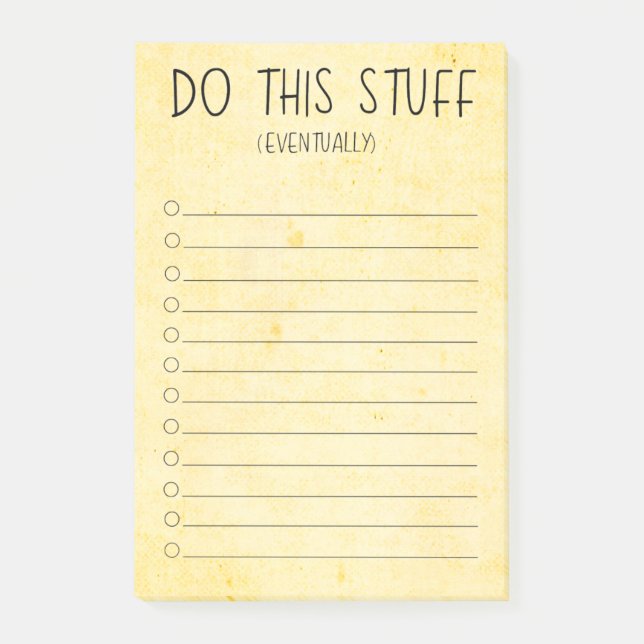 Do This Stuff Eventually Post-it Notes (Front)