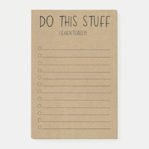 Do This Stuff Eventually Post-it Notes