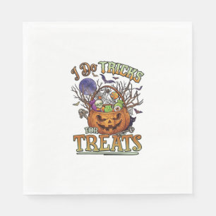 Do Tricks Treats Halloween Pumpkin Basket Candy Sk Napkin