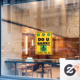 Do U Game? Window Cling