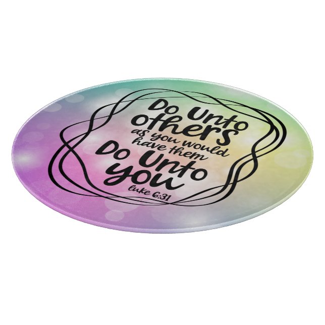 Do Until Others Glass Cutting Board (Corner)