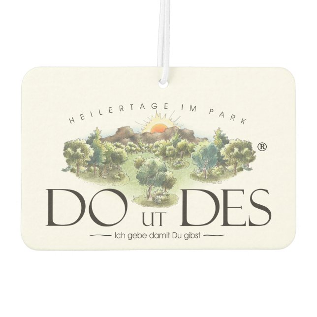 DO UT OF THE logo as an air freshener (Back)