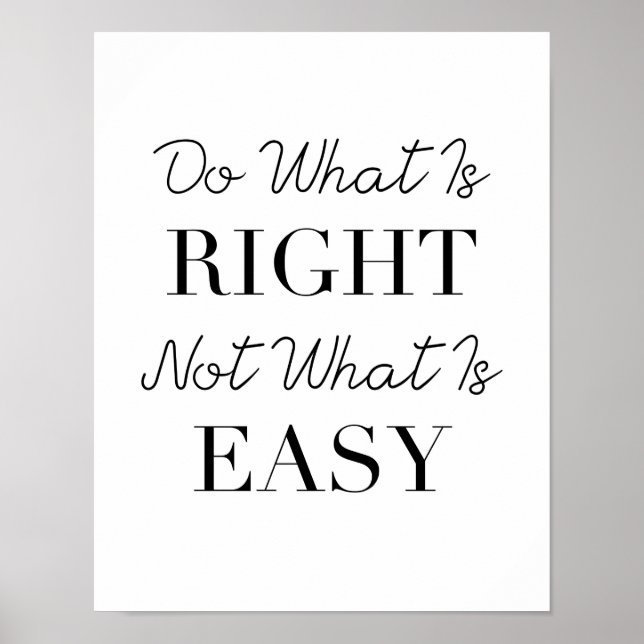 Do What Is Right Poster (Front)