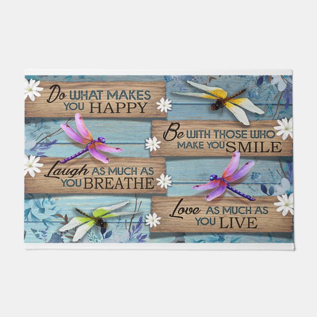 Do What Makes You Happy Be With Those Smile Doormat (Front)