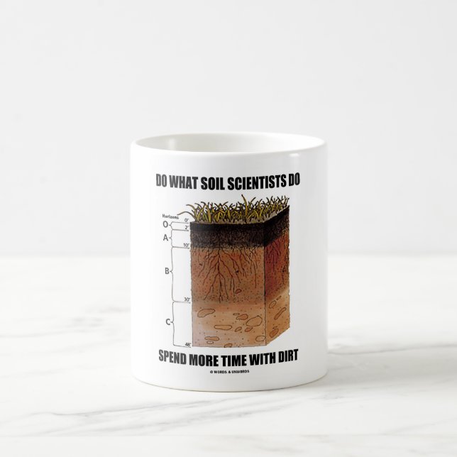Do What Soil Scientists Do Spend More Time Dirt Coffee Mug (Center)